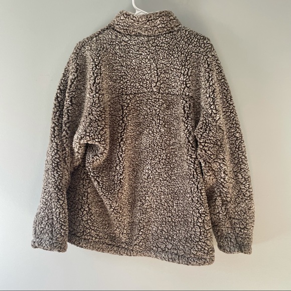 Paaza Fleece Sherpa Warm Hikinig QuarterZip Jacket Fuzzy Vsco - Picture 6 of 6